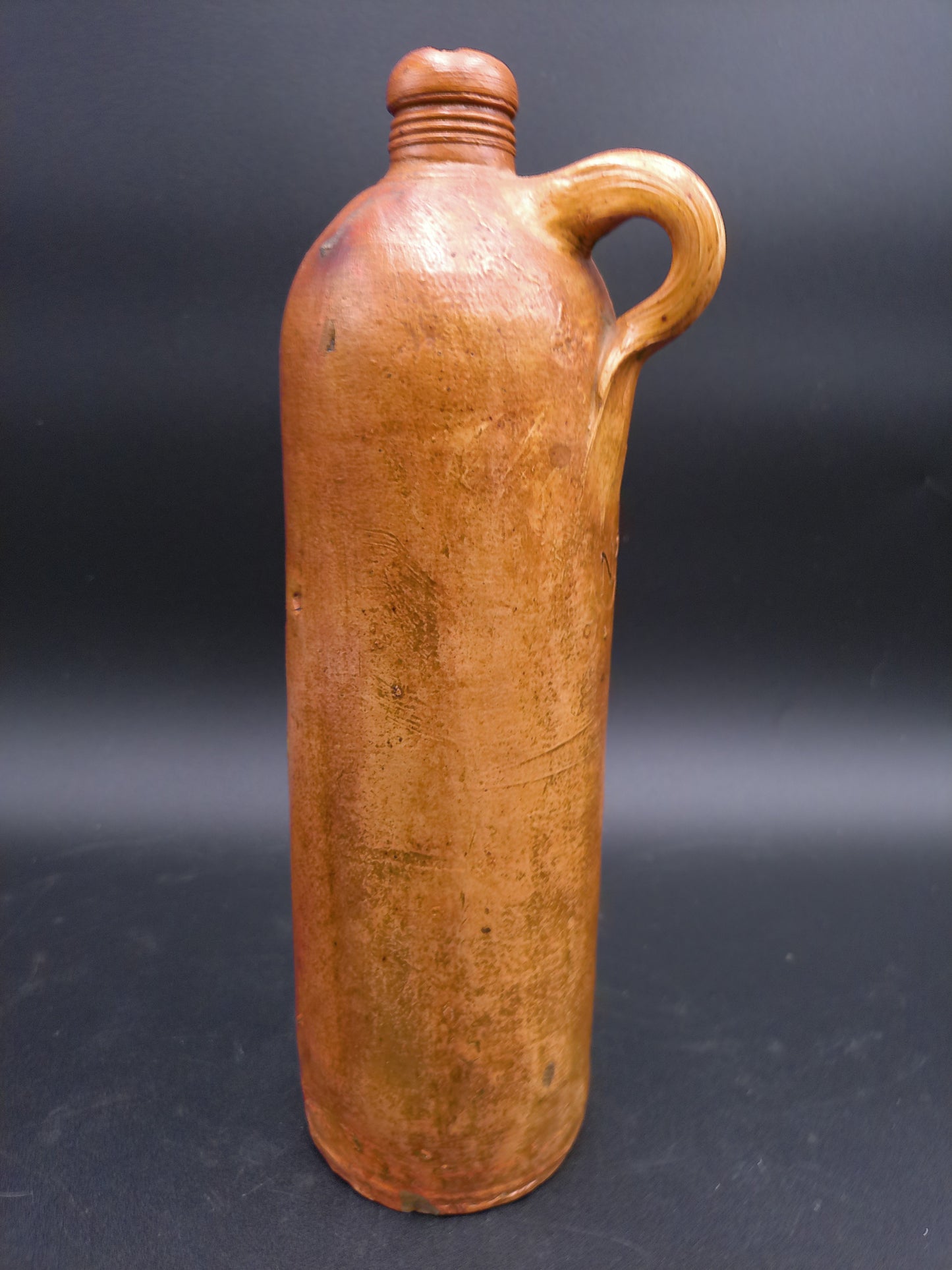 German Stoneware Mineral Water Bottle Roiseorper Vintage 1800s
