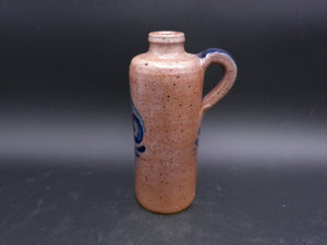 Pitcher Vase Beautiful blue design .35L Bottle Jug Vintage