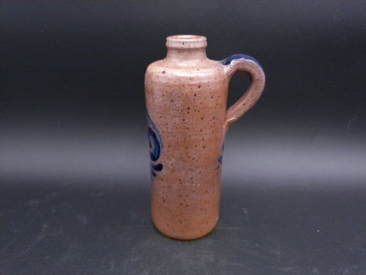 Pitcher Vase Beautiful blue design .35L Bottle Jug Vintage