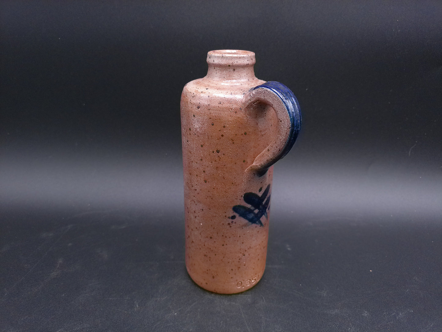 Pitcher Vase Beautiful blue design .35L Bottle Jug Vintage