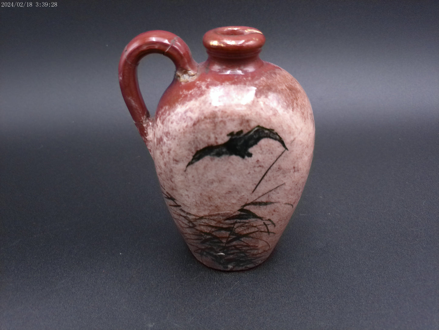 Rookwood  Pottery Pitcher 1883 Signed and Marked Beautiful design Rare Vintage