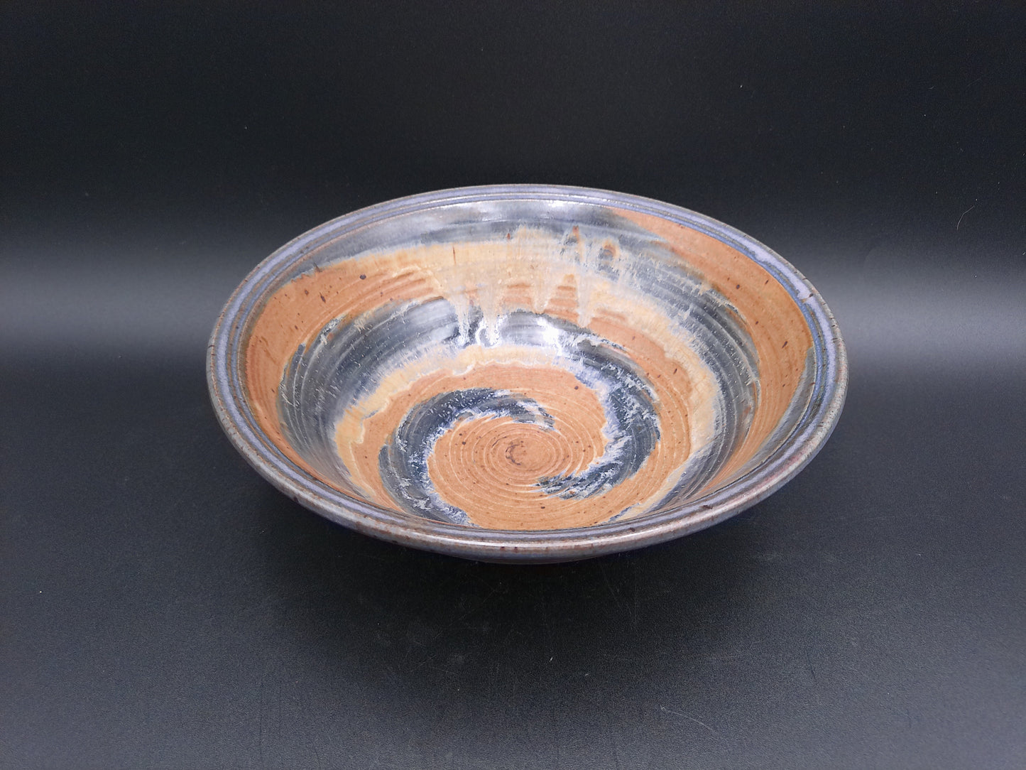 Bowl dish Vintage Pottery Turner Brand Spiral Design