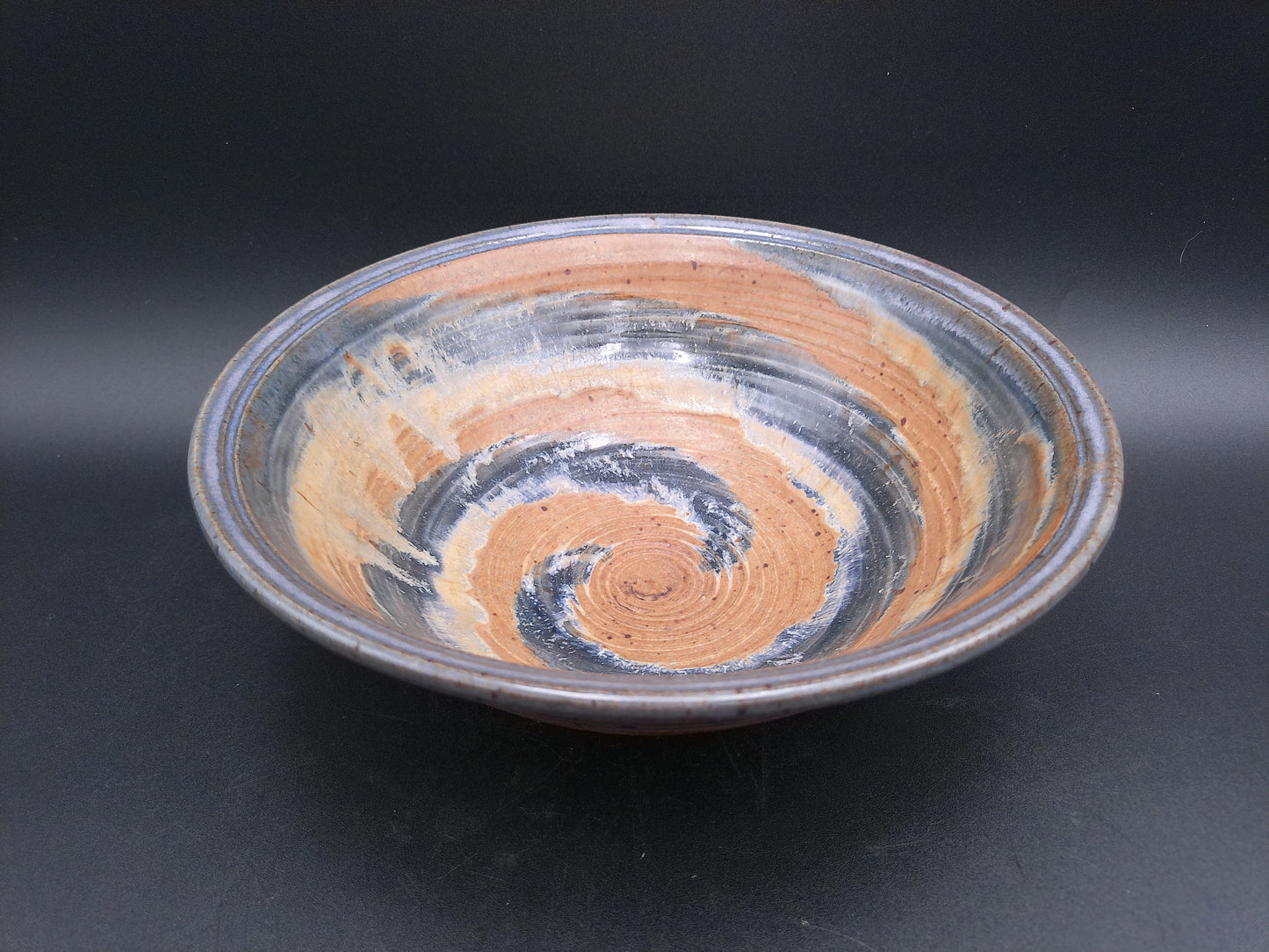 Bowl dish Vintage Pottery Turner Brand Spiral Design