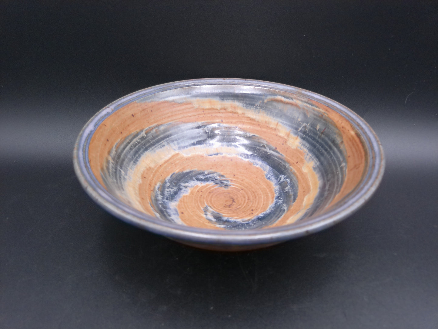 Bowl dish Vintage Pottery Turner Brand Spiral Design