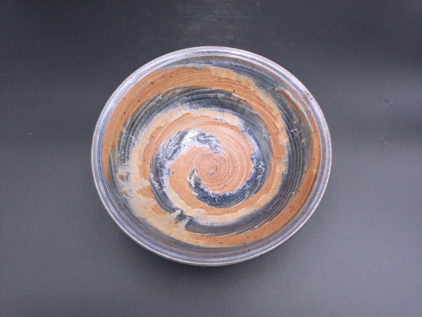 Bowl dish Vintage Pottery Turner Brand Spiral Design