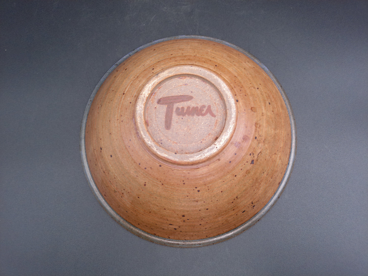 Bowl dish Vintage Pottery Turner Brand Spiral Design