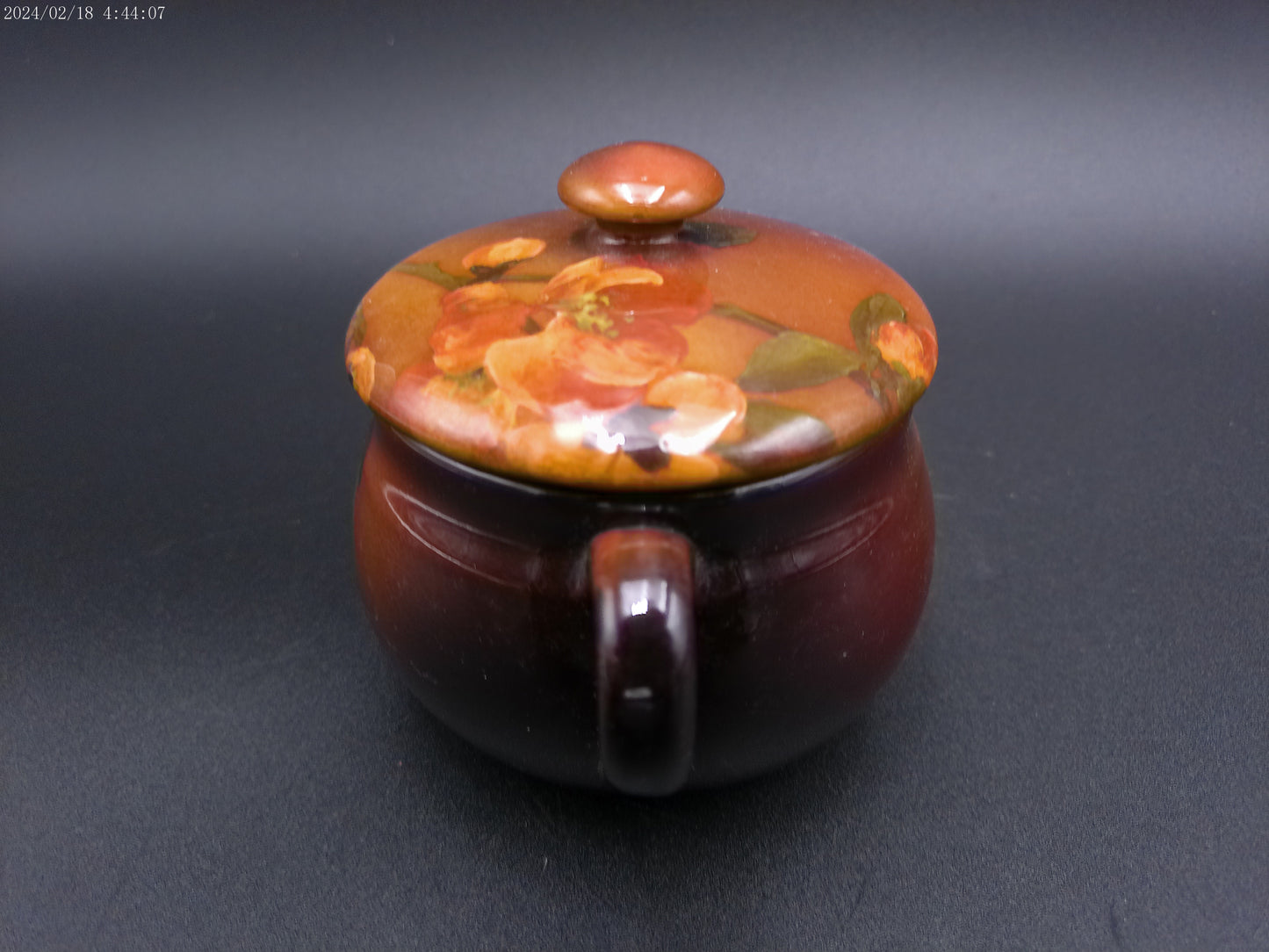 Rookwood Pottery Vintage Pot Bowl with Lid and Handles Vintage