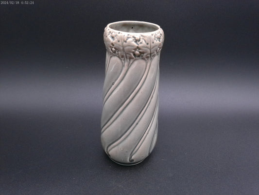 Pottery Vase Swirl Design Marked