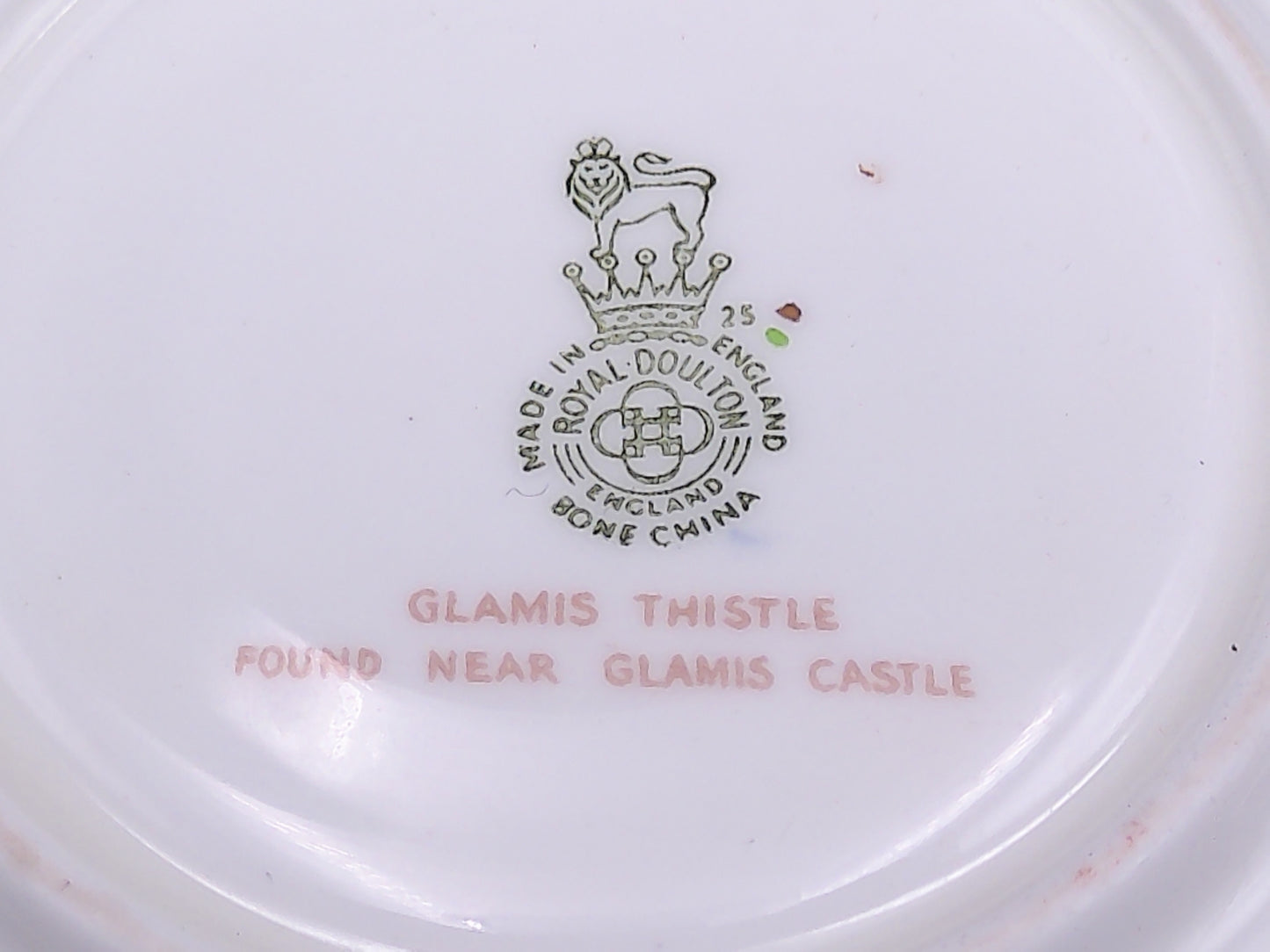 China Plate Dish  Royal Doulton England Glamis Thistle Saucer Plate