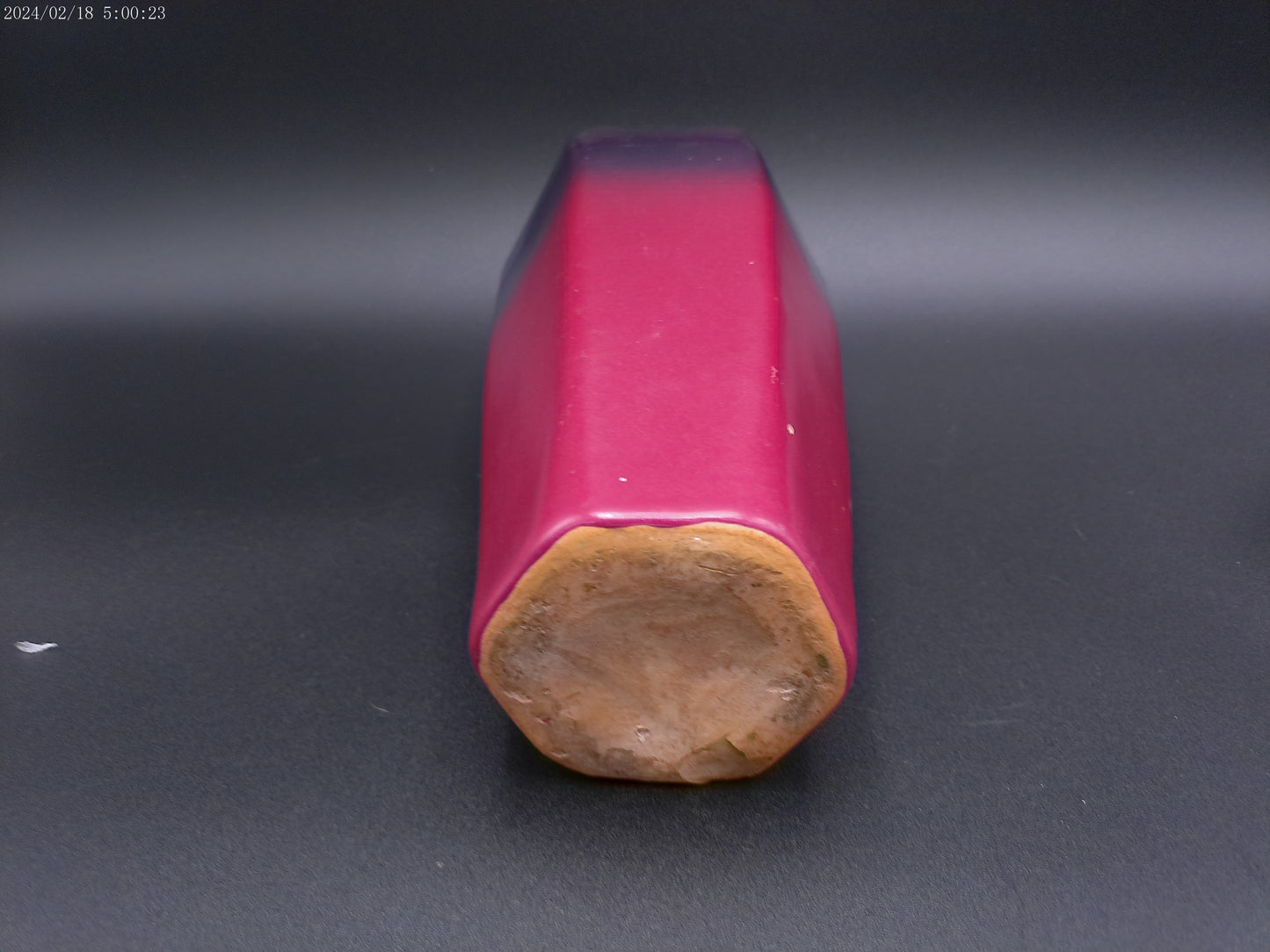 Van Briggle dragonfly vase with a matte Persian Rose glaze