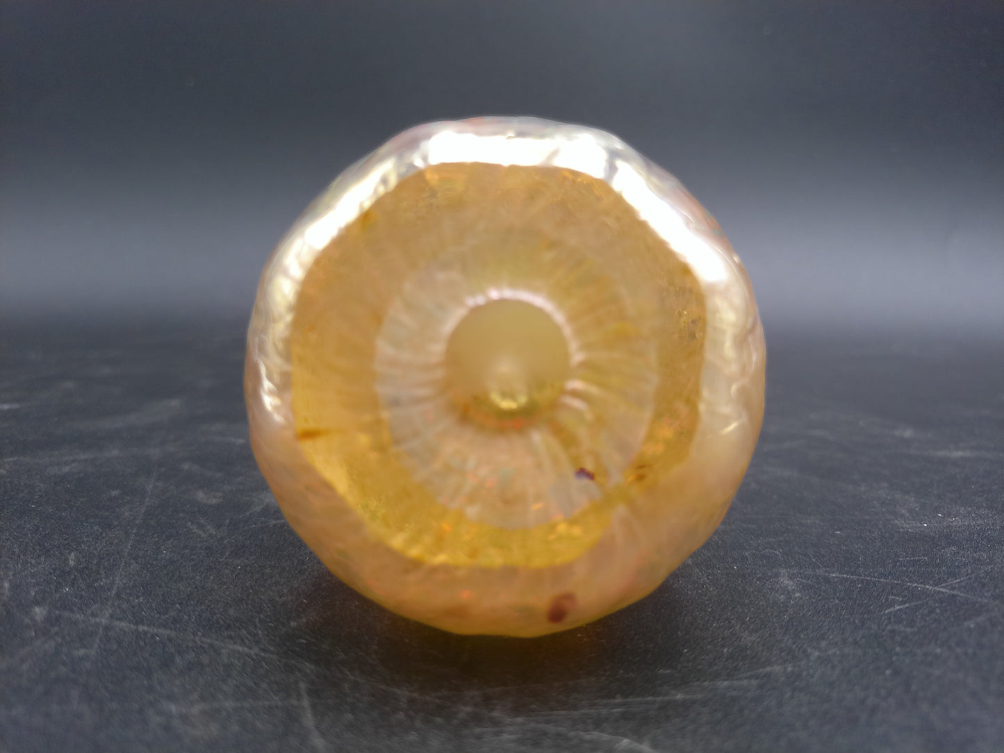 Glass Decorative Light Cover Gold Amber Color