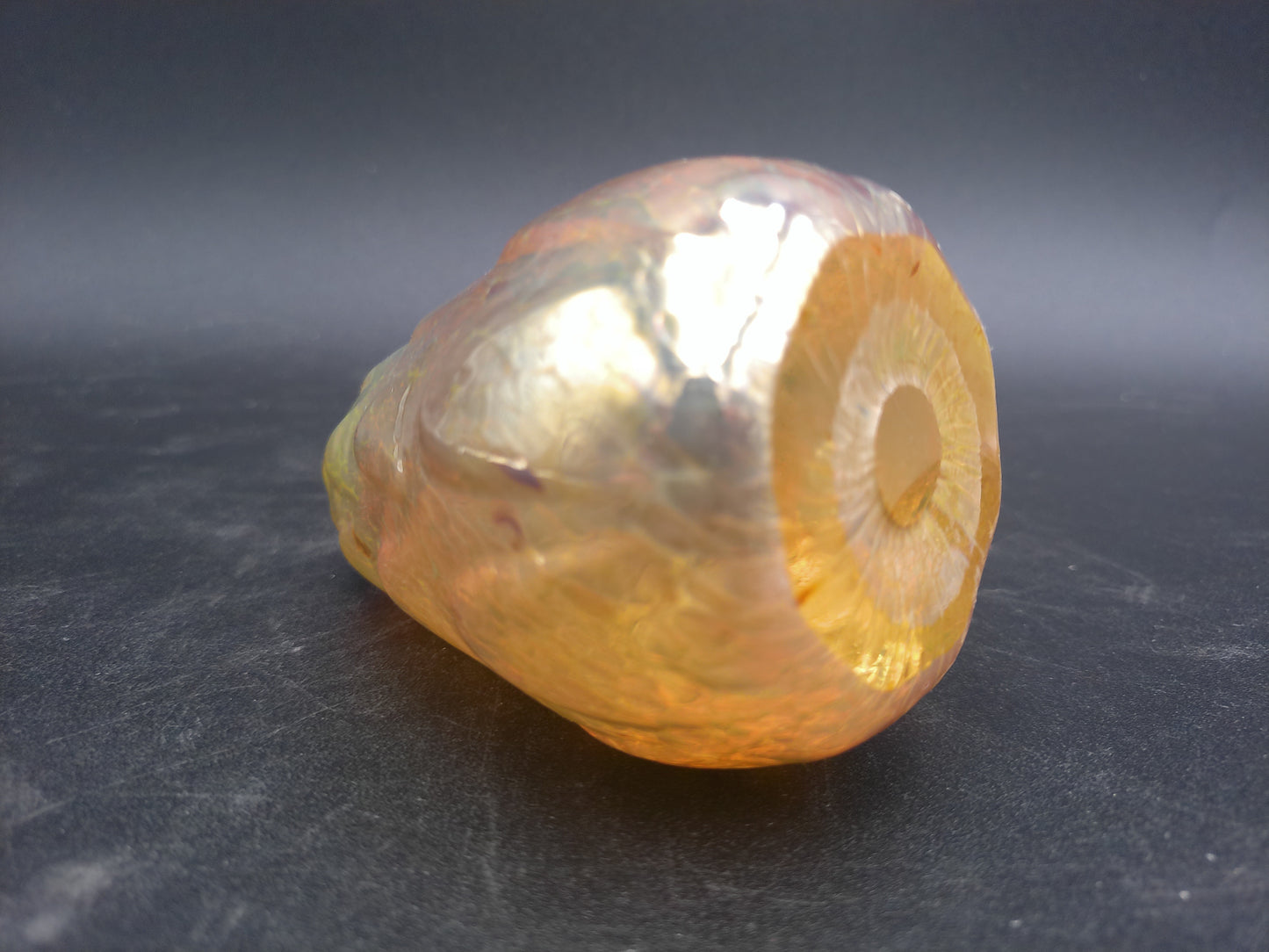 Glass Decorative Light Cover Gold Amber Color