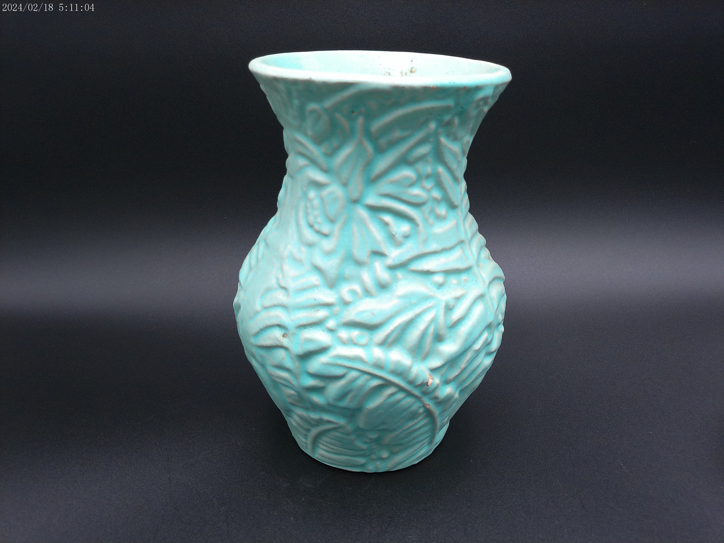 Weller Art Pottery Green Vase Vintage