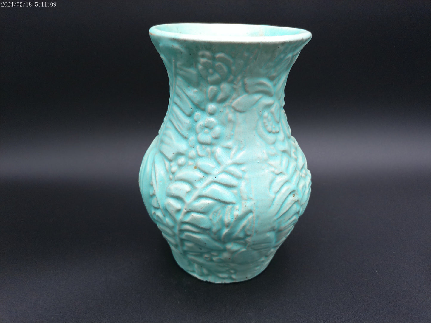 Weller Art Pottery Green Vase Vintage