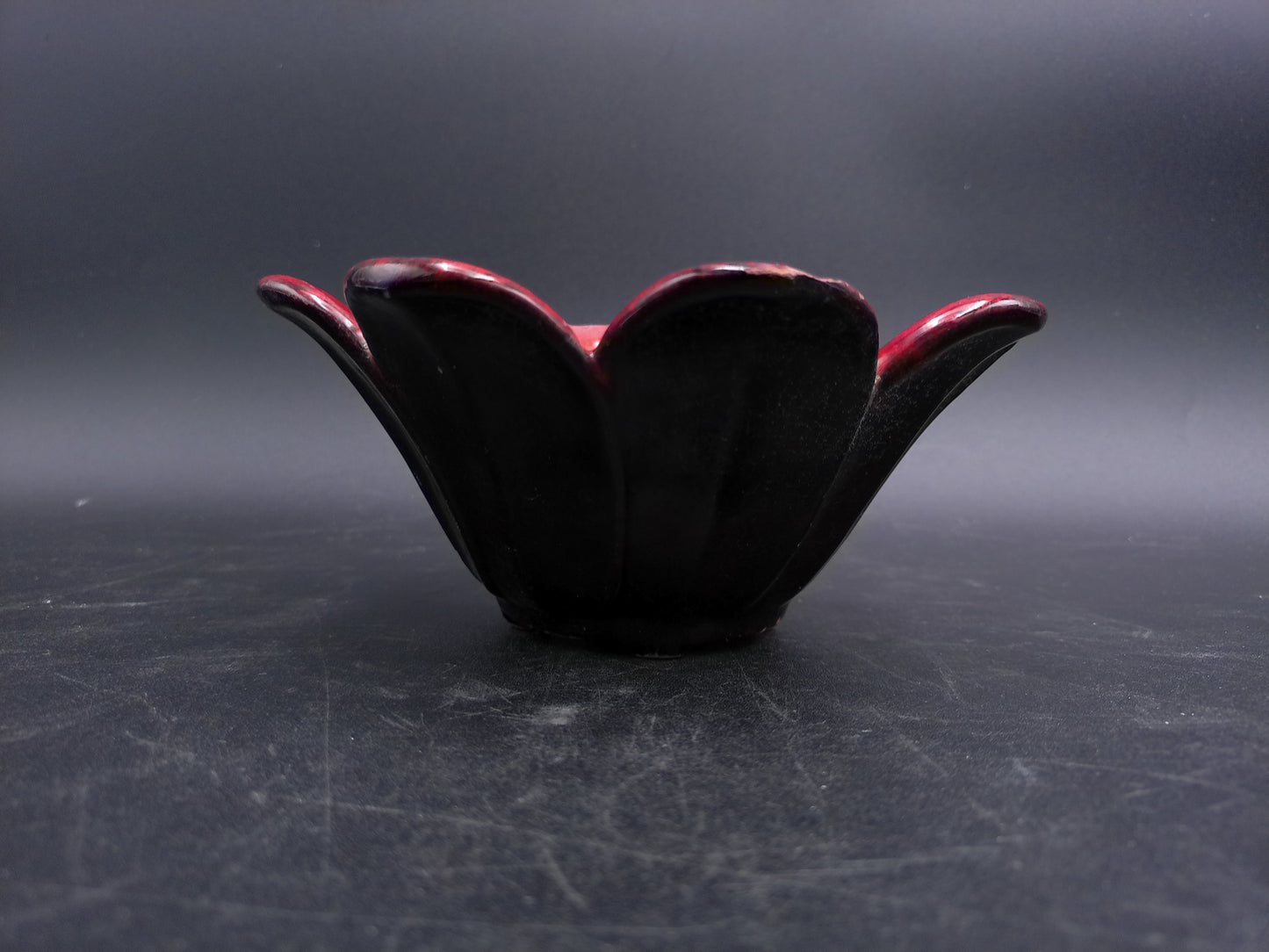 Mid Century Evangeline Pottery Flower Shape Bowl No. 968