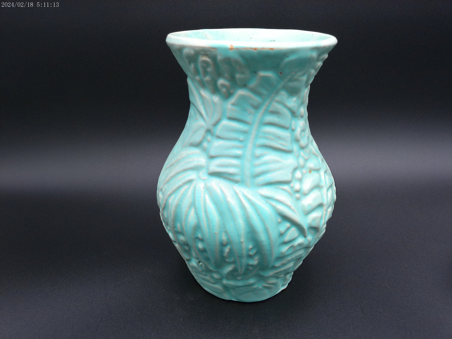 Weller Art Pottery Green Vase Vintage