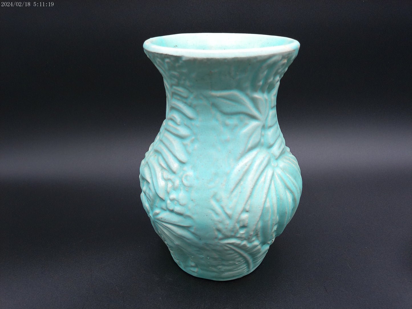 Weller Art Pottery Green Vase Vintage