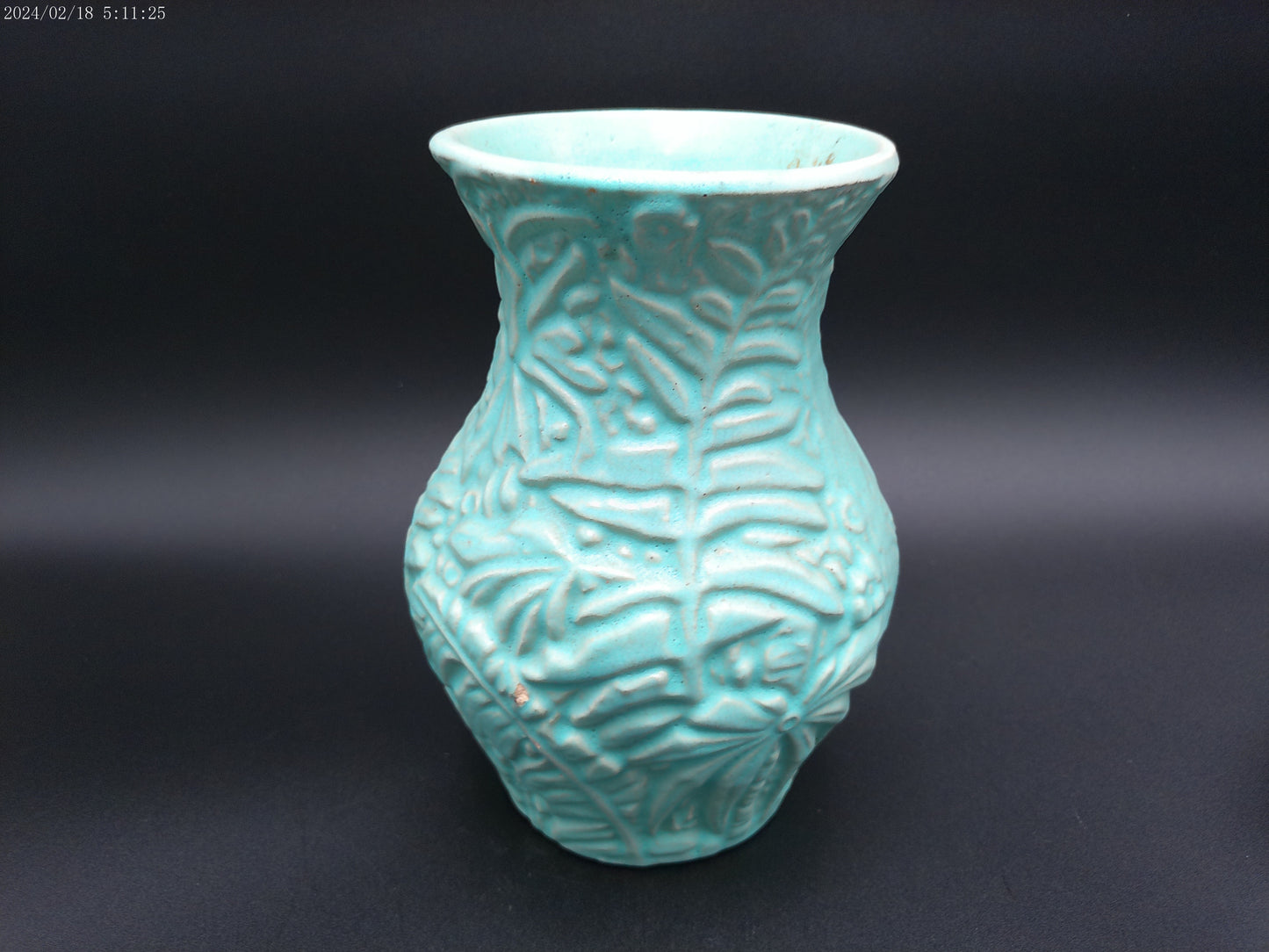 Weller Art Pottery Green Vase Vintage