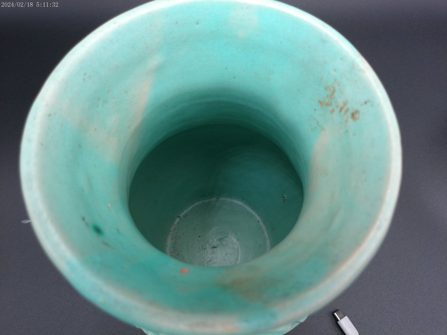 Weller Art Pottery Green Vase Vintage