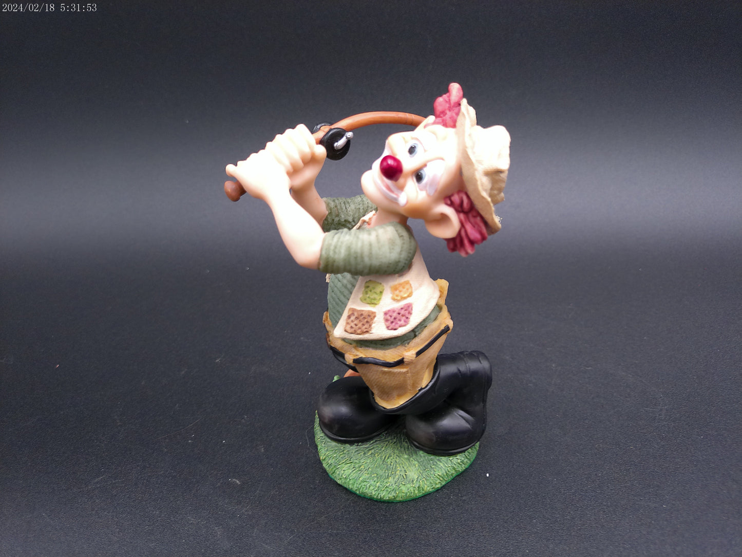 Slapstix Hooked On Fishing Clown Figurine