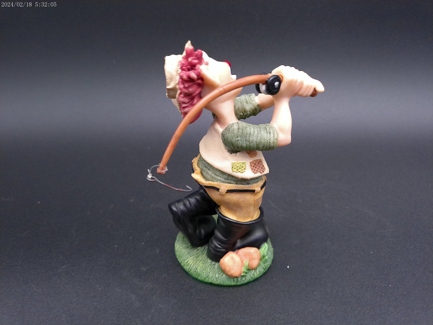 Slapstix Hooked On Fishing Clown Figurine