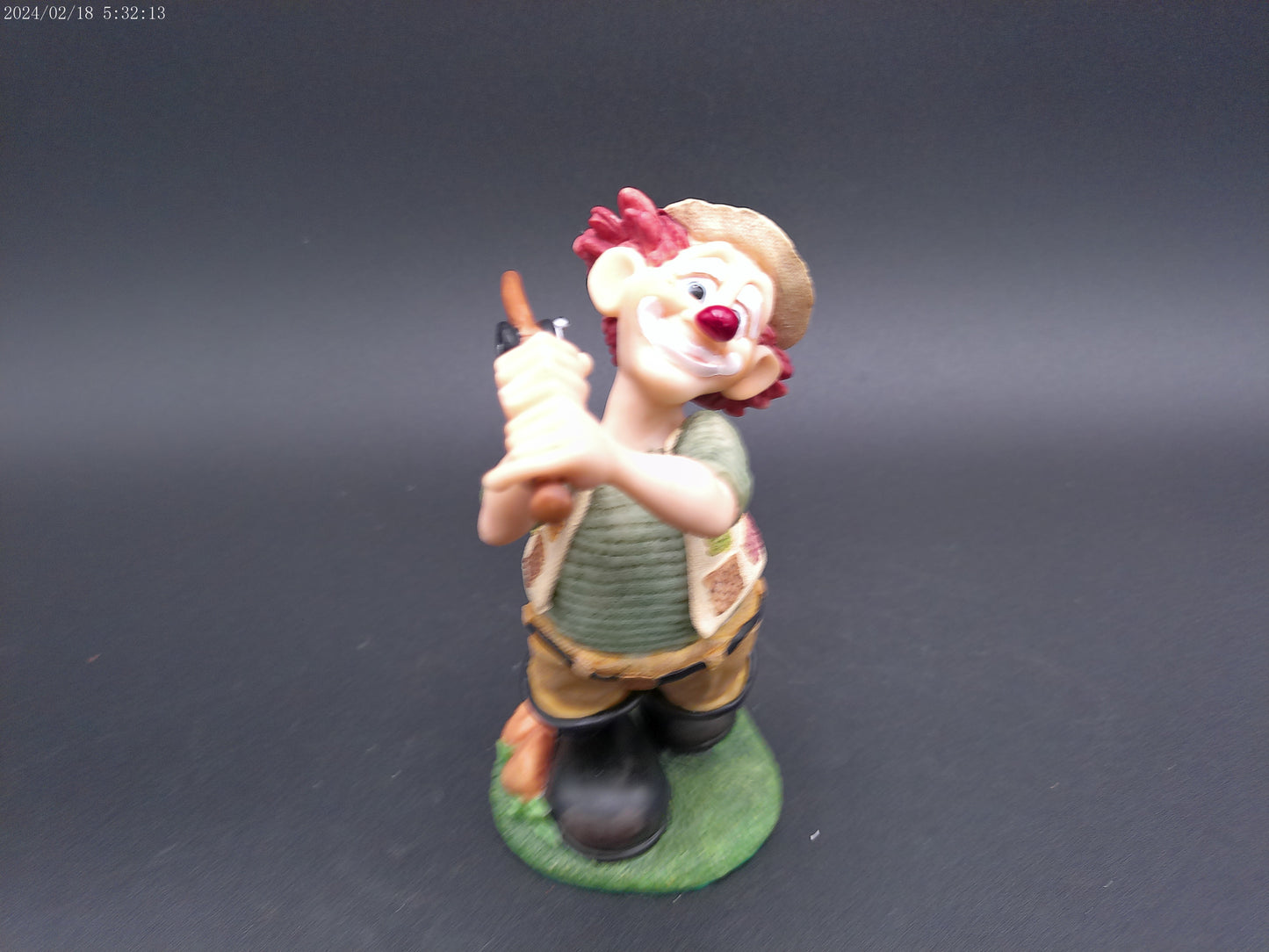 Slapstix Hooked On Fishing Clown Figurine