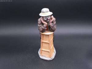 Emmett Kelly Jr. Sad Clown Figurine Leaning on a Stool