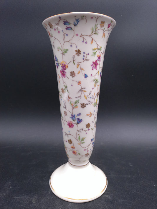 Vase  Alfza Juwel collectible porcelain vase German Floral Design Vintage