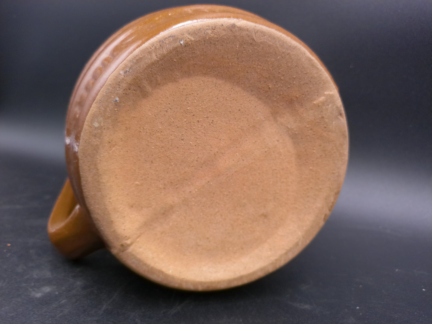 Pitcher McCoy Art Pottery Brown Cider Barrel Pitcher with Ice Lip