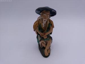 Chinese Mud Men Clay Figurine Vintage