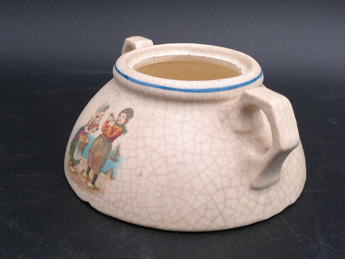 Roseville 1910 Pottery Dutch Creamware Tea  Teapot no lid