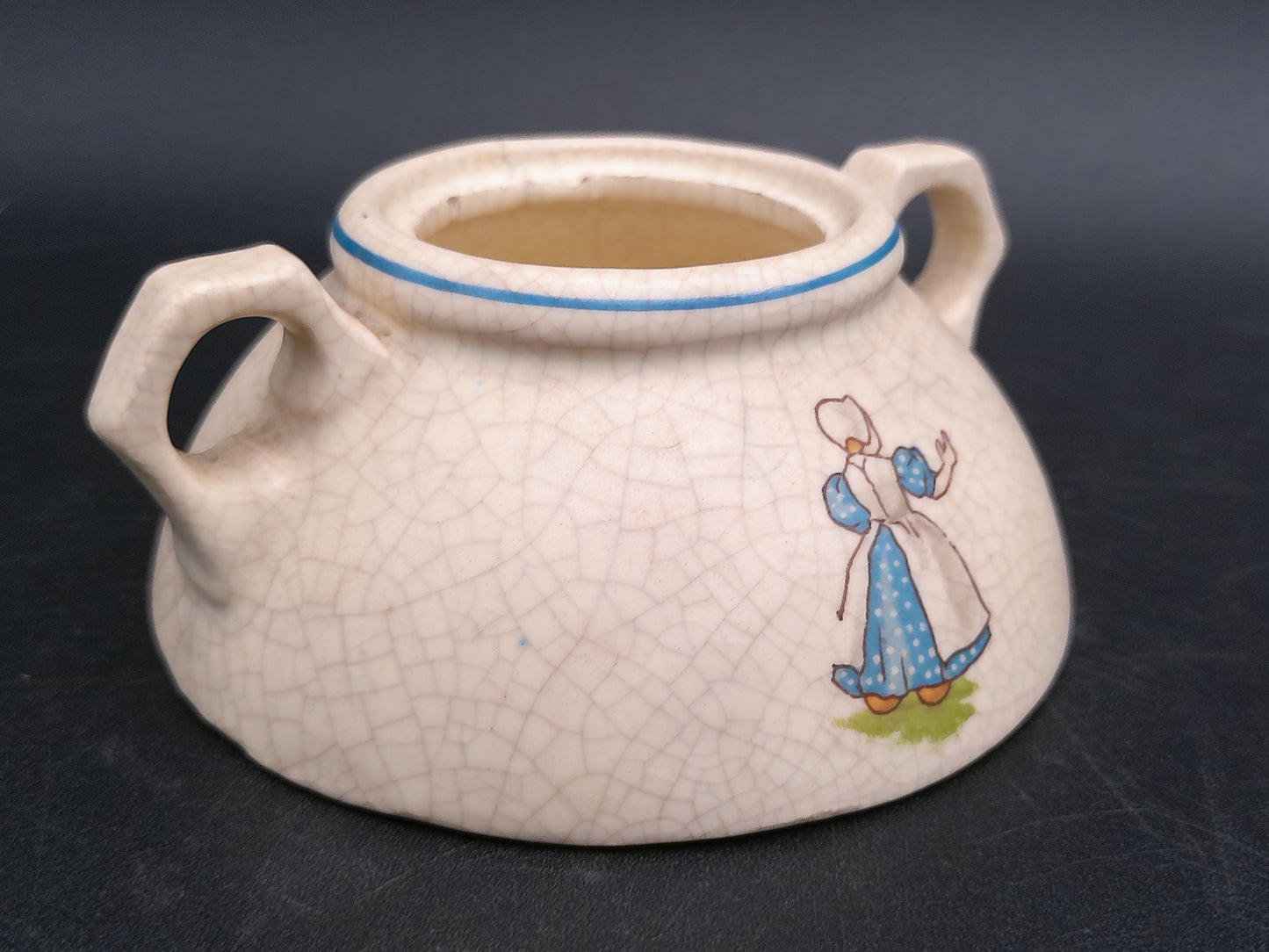 Roseville 1910 Pottery Dutch Creamware Tea  Teapot no lid