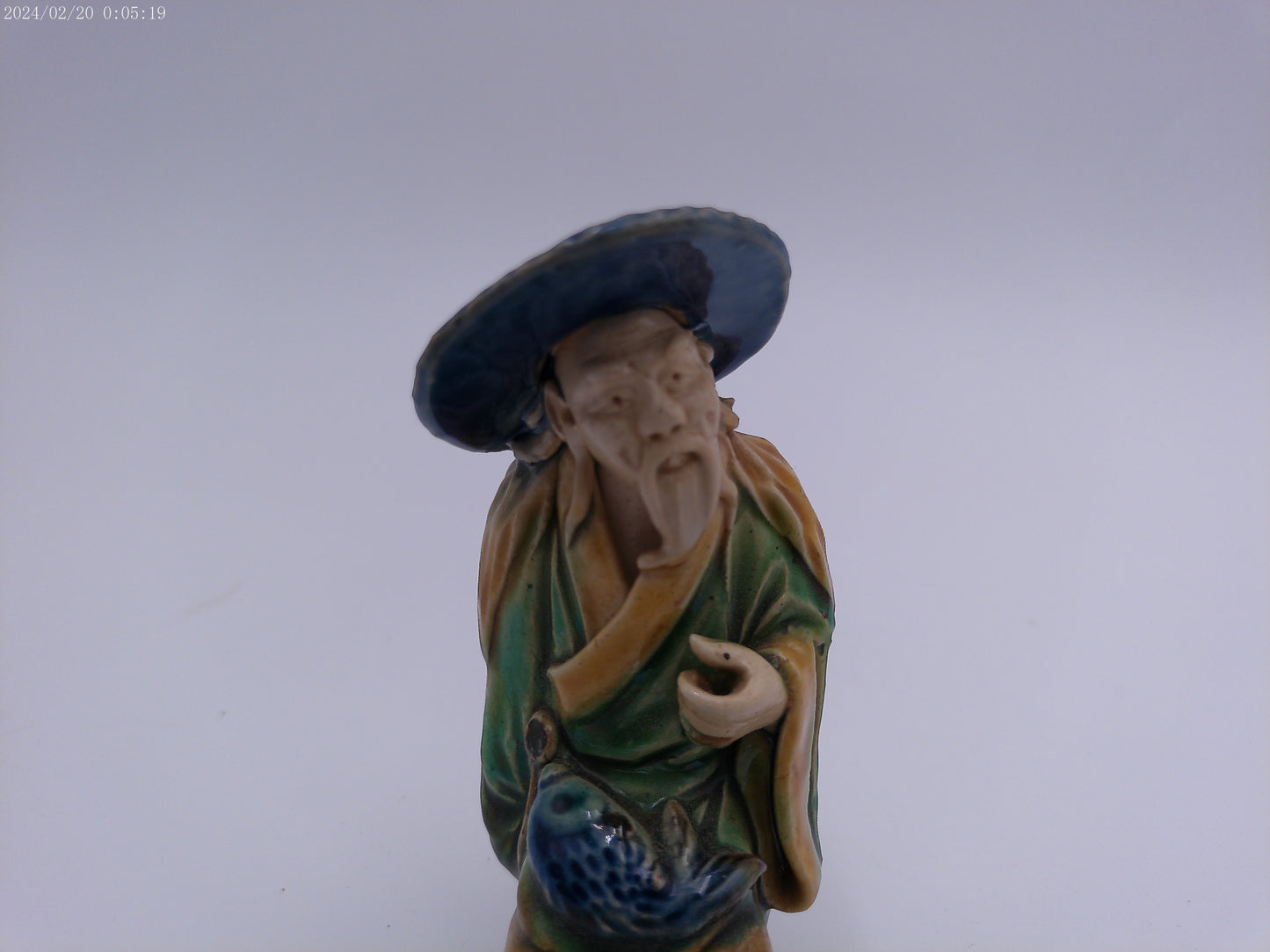 Ancient Chinese statue Mudman Sitting Statue