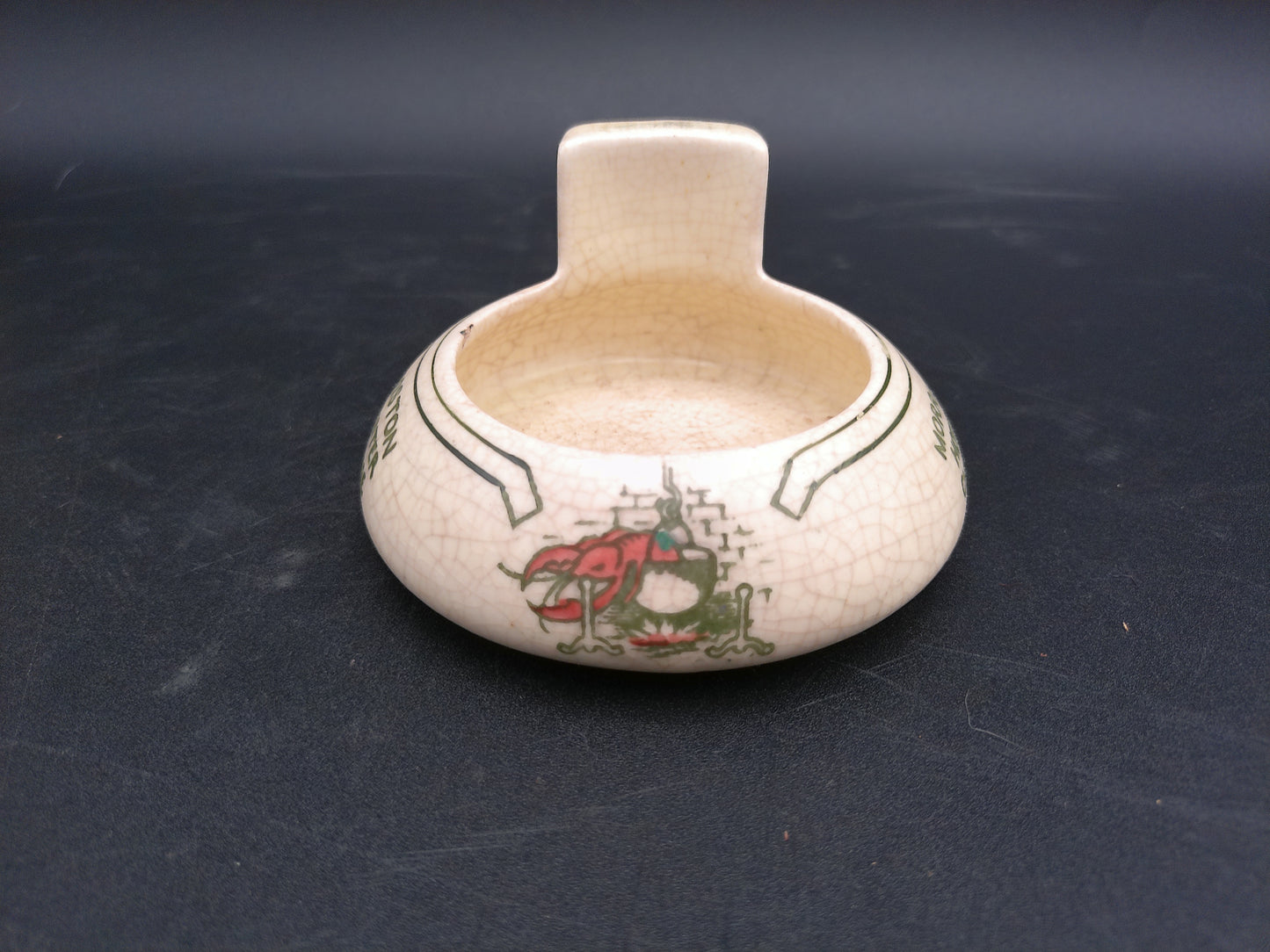 Ashtray Lot of 3 United Fuel & Supply Hoskinson Morrison Roseville Pottery Vintage