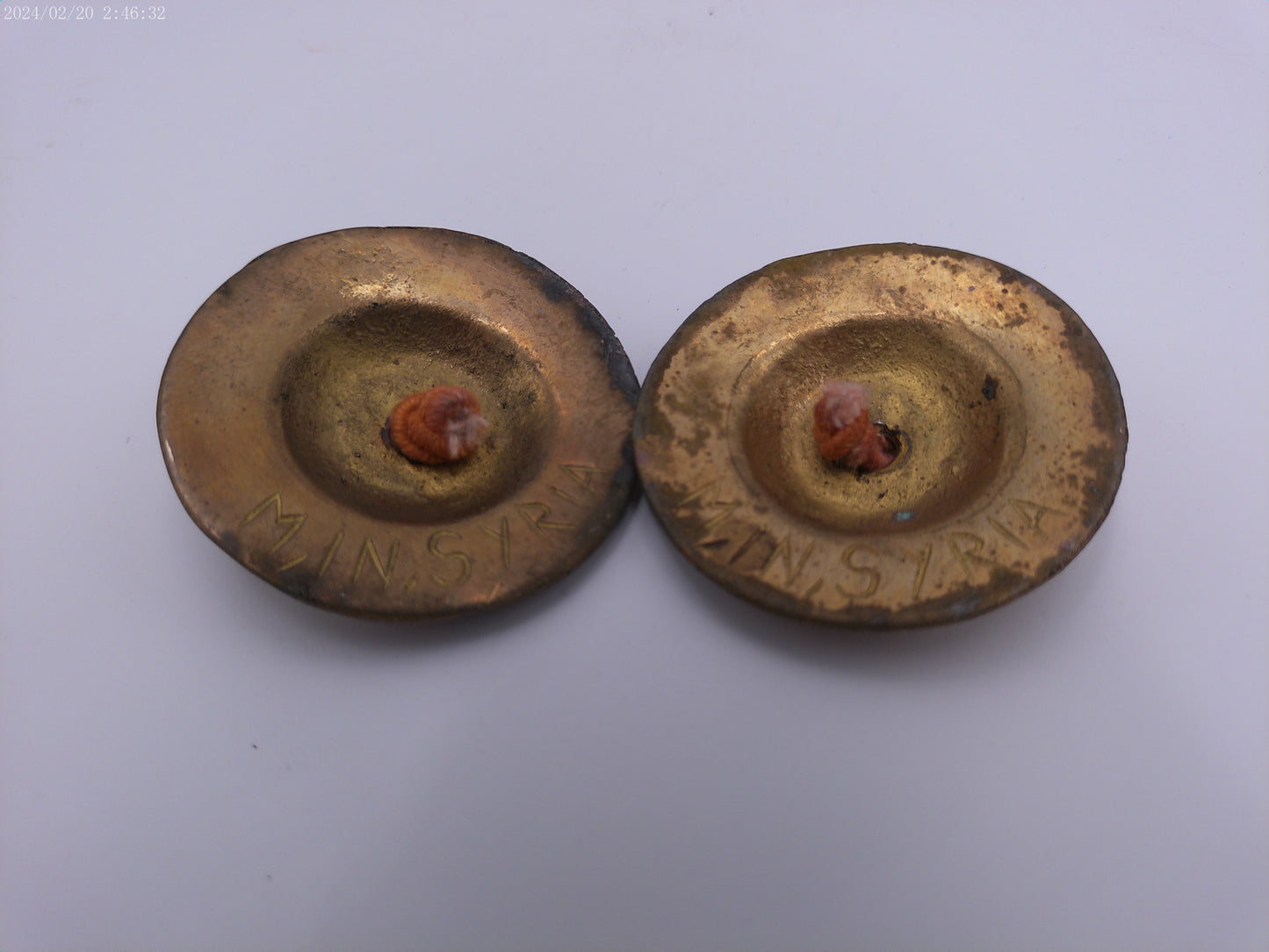 Small Metal Cymbals Bells Vintage