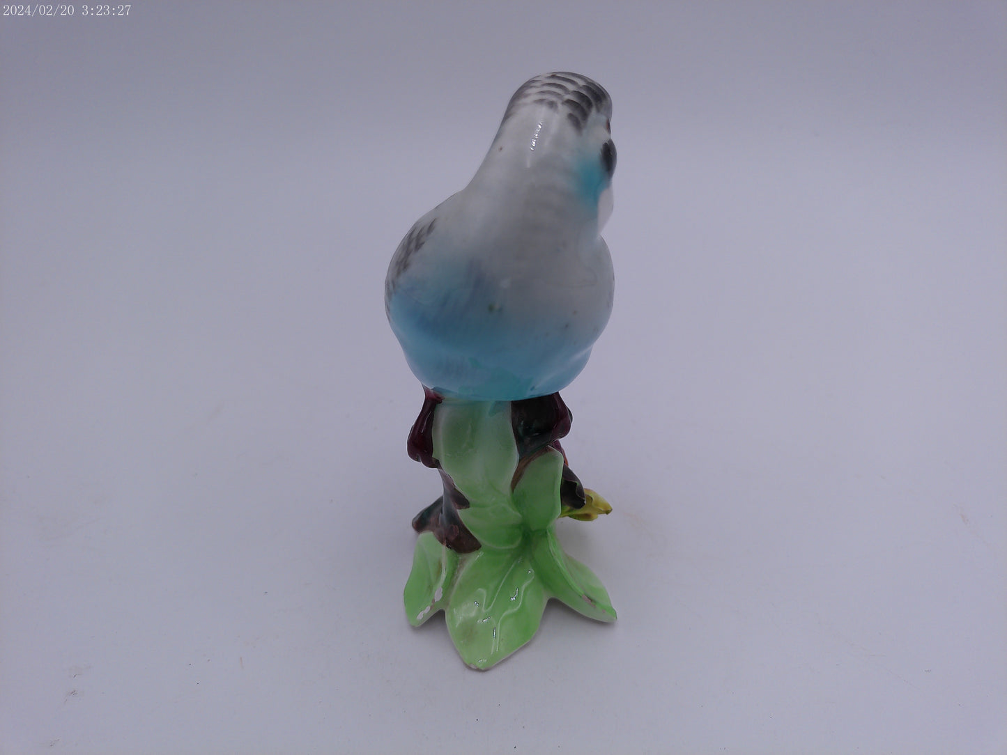 Bird blue parrot  Statue Vintage