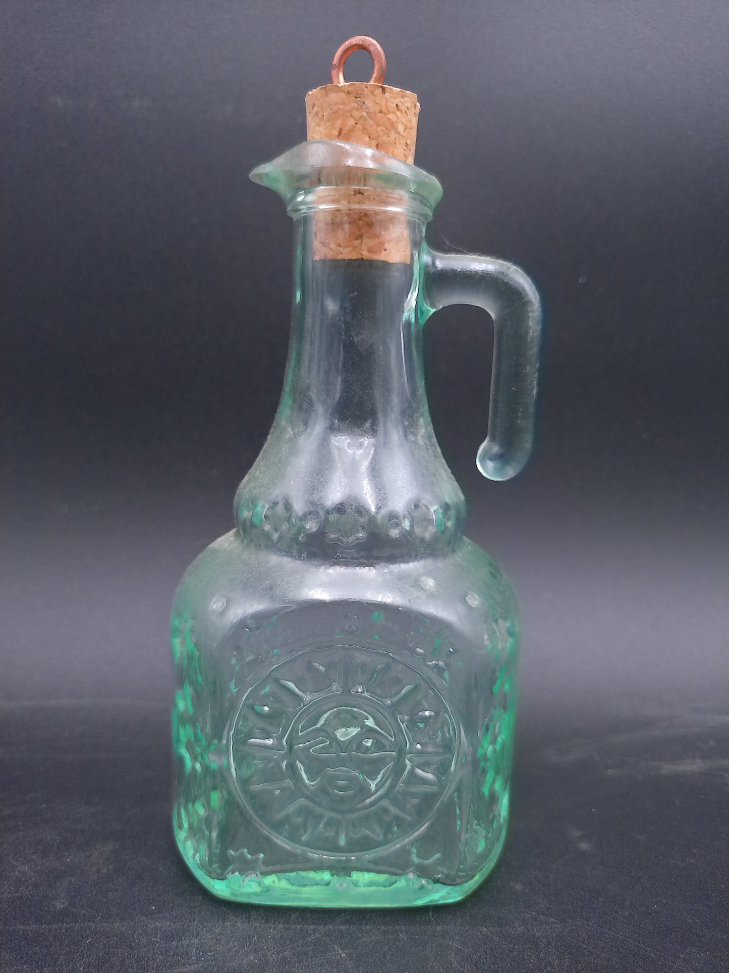 Mixed Lot Of 8 Seafoam Green Glass Bottles Some Stamped Canada all Corked