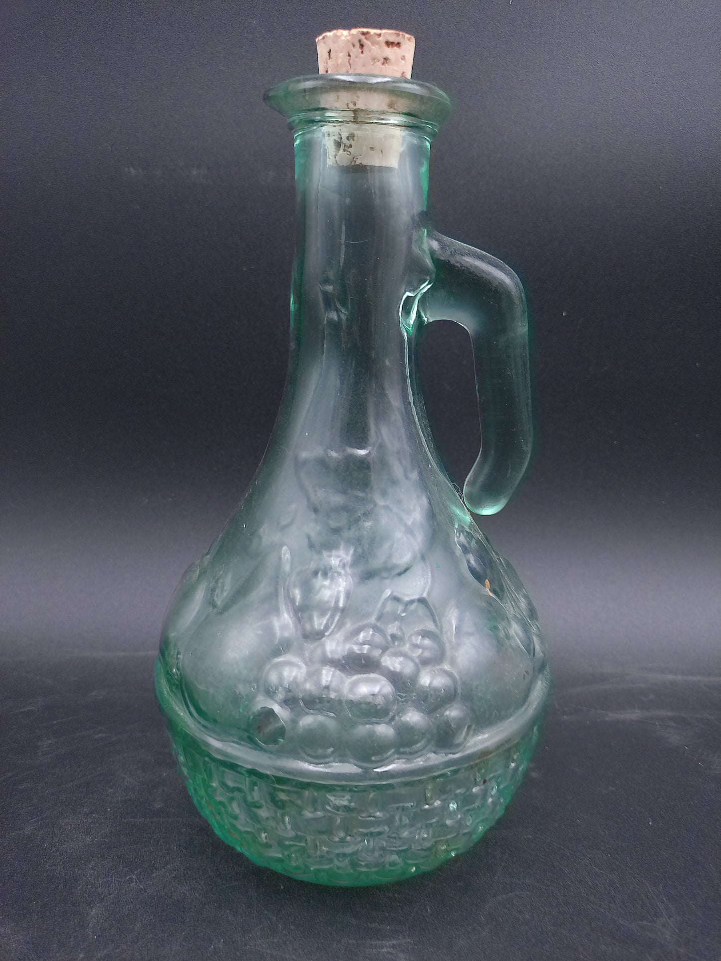 Mixed Lot Of 8 Seafoam Green Glass Bottles Some Stamped Canada all Corked