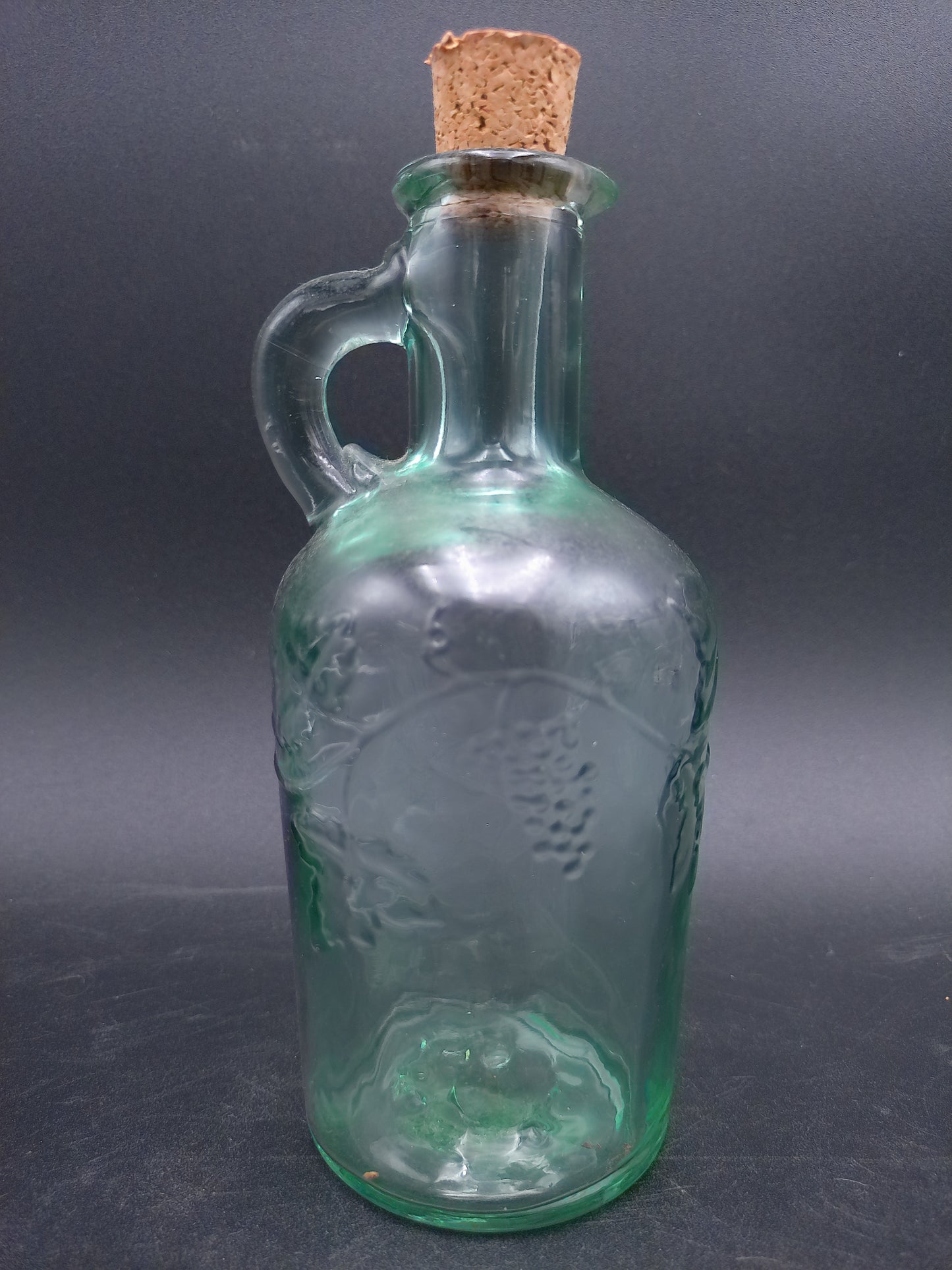 Mixed Lot Of 8 Seafoam Green Glass Bottles Some Stamped Canada all Corked