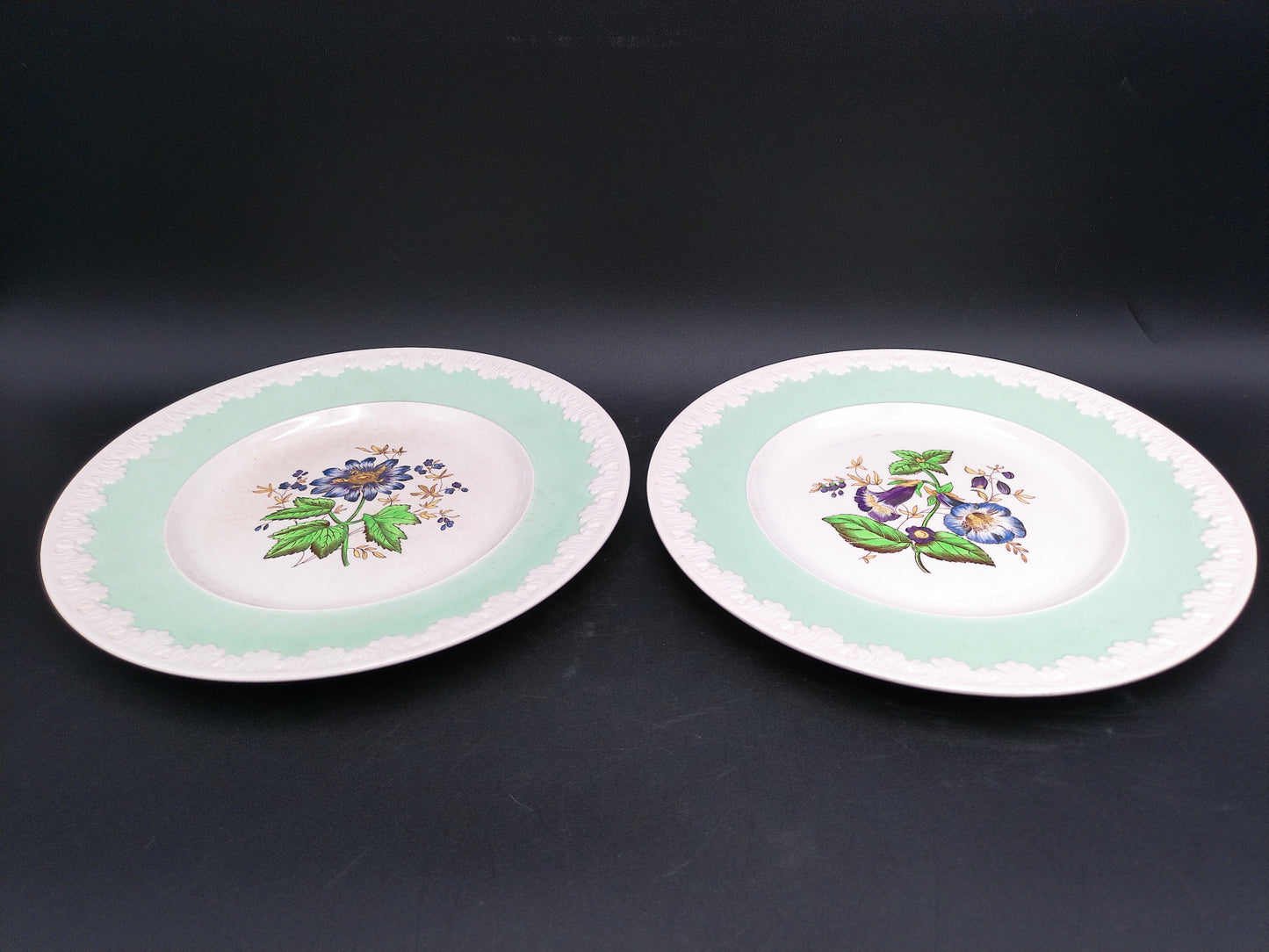 Wedgwood China Corinthian 1930s Mint Color made in England Lot of 2