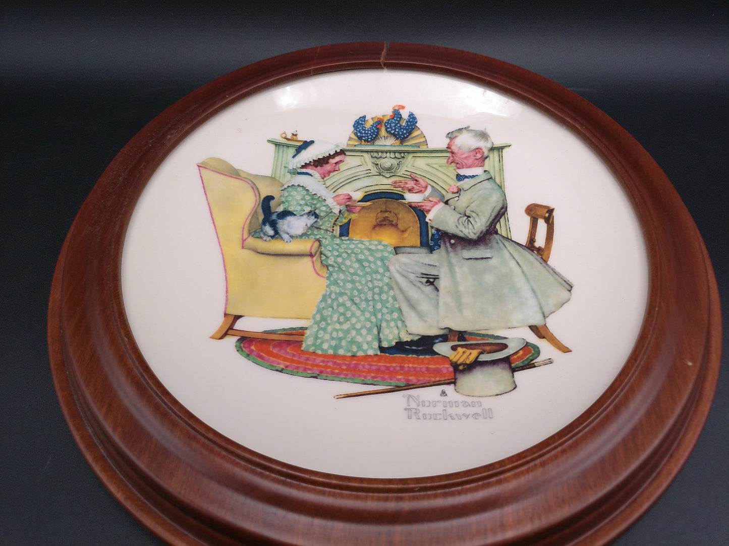 Norman Rockwell 1973 Limited Ed. "Four Seasons Ser and all Fondly We Do Remember plate