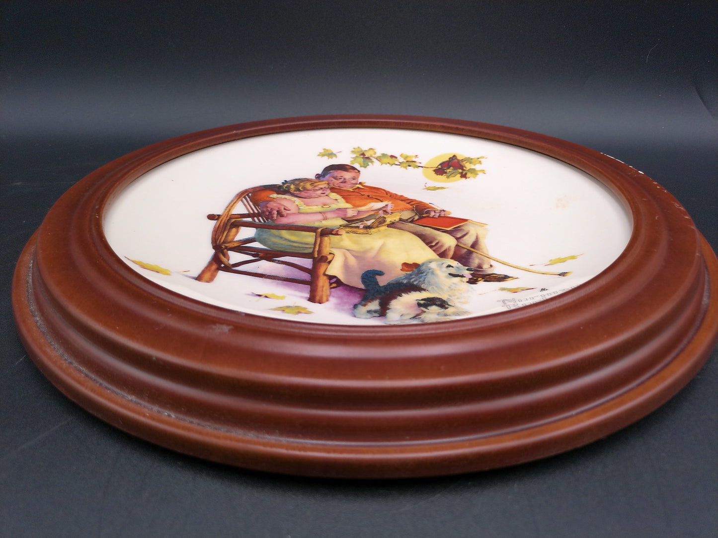 Norman Rockwell 1973 Limited Ed. "Four Seasons Ser and all Fondly We Do Remember plate