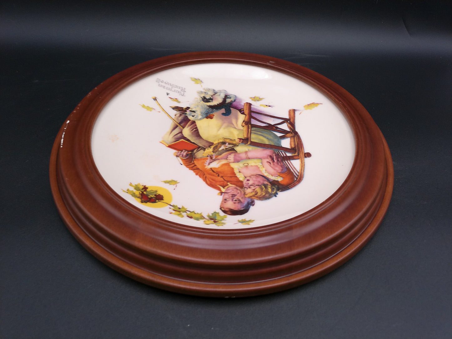 Norman Rockwell 1973 Limited Ed. "Four Seasons Ser and all Fondly We Do Remember plate