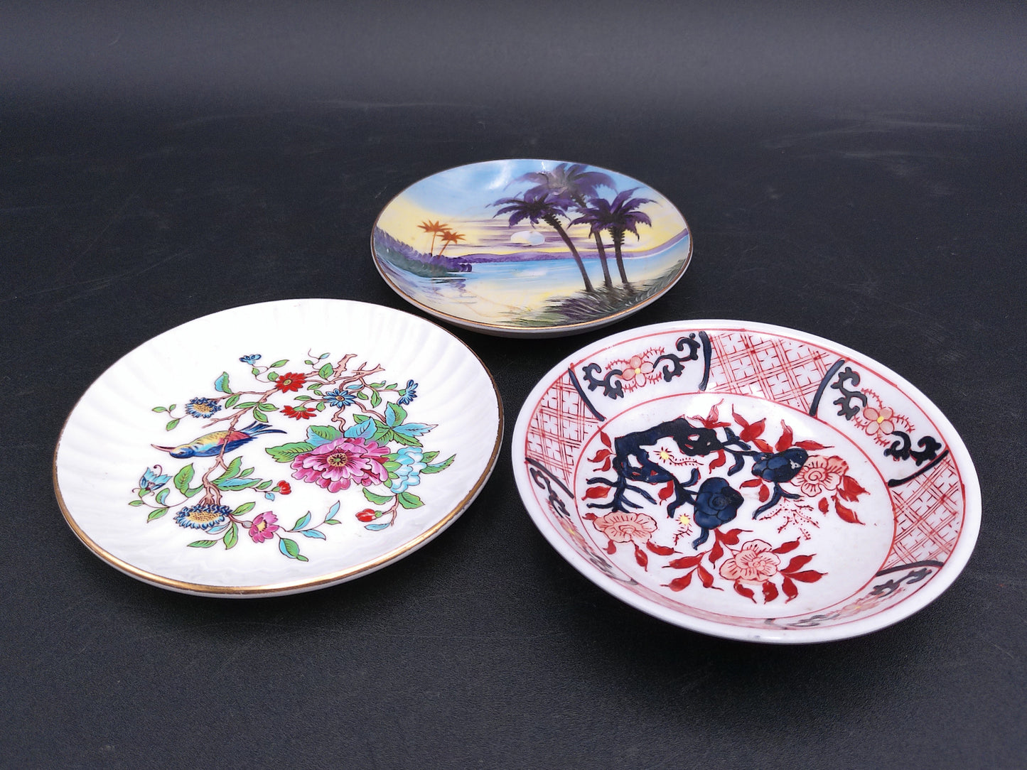 Lot of 3 Japanese plate Aynsley Pembroke Fine Bone China and Japan small Island Plate