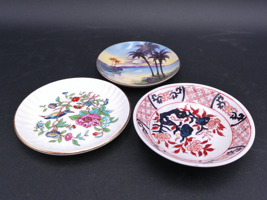 Lot of 3 Japanese plate Aynsley Pembroke Fine Bone China and Japan small Island Plate