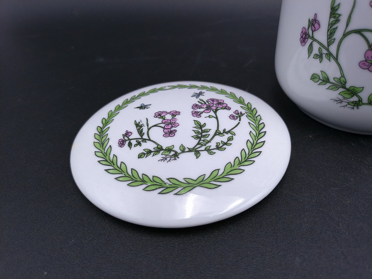 China Infuser Porcelain Tea Cup Mug Floral and Royal Doulton Glamis Thhistle Pattern cup