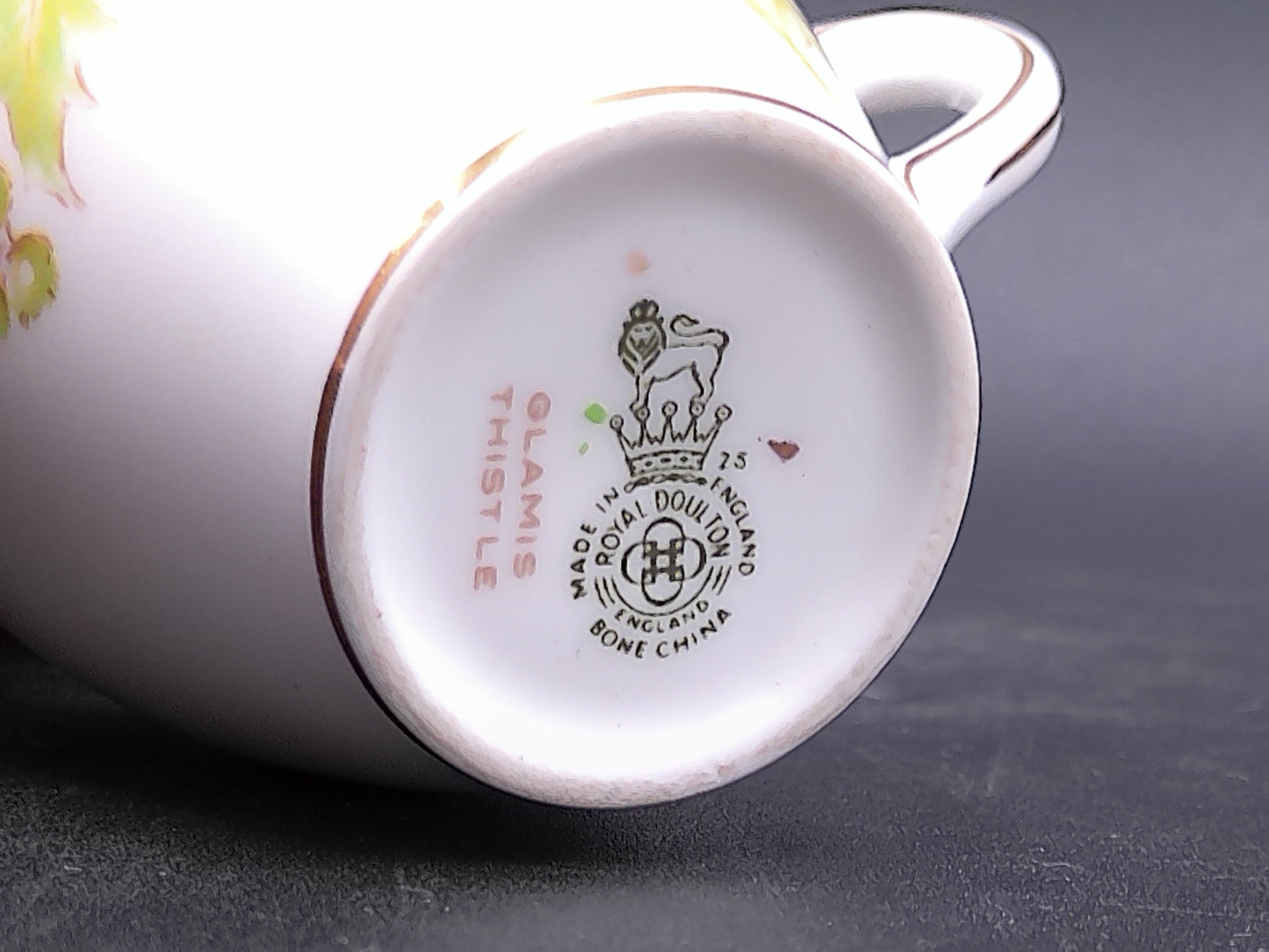 China Infuser Porcelain Tea Cup Mug Floral and Royal Doulton Glamis Thhistle Pattern cup