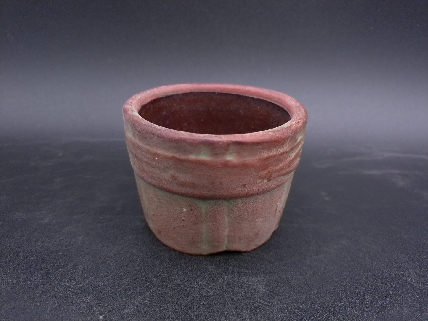 Zane Ware Pottery Bowl Vase Planter Brown Clay Made in USA