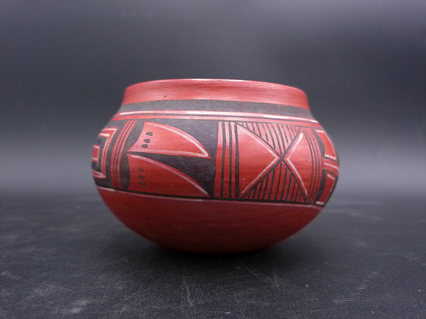 Early Hopi Ceramic Clay Pot Vintage signed Carol
