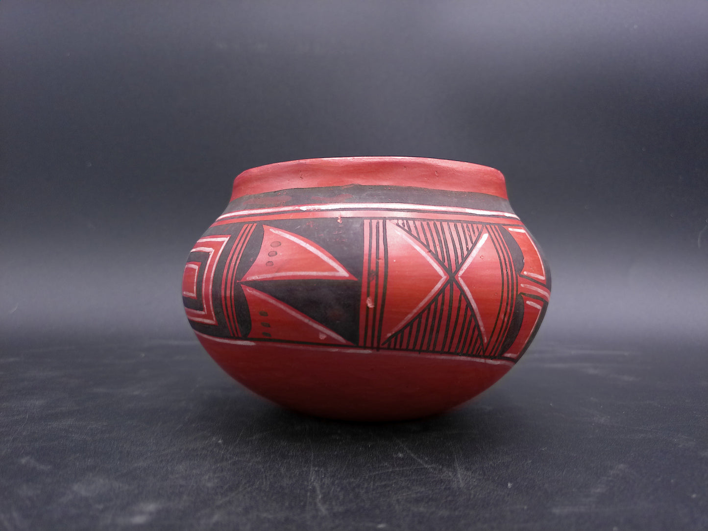 Early Hopi Ceramic Clay Pot Vintage signed Carol
